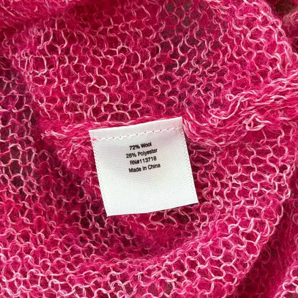 Allen B Wool Y2K Asymmetrical Knit Sweater - Picture 3 of 4